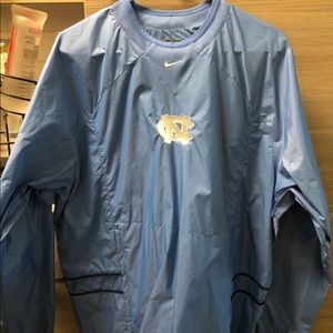 Nike UNC Carolina v neck pull over jacket large